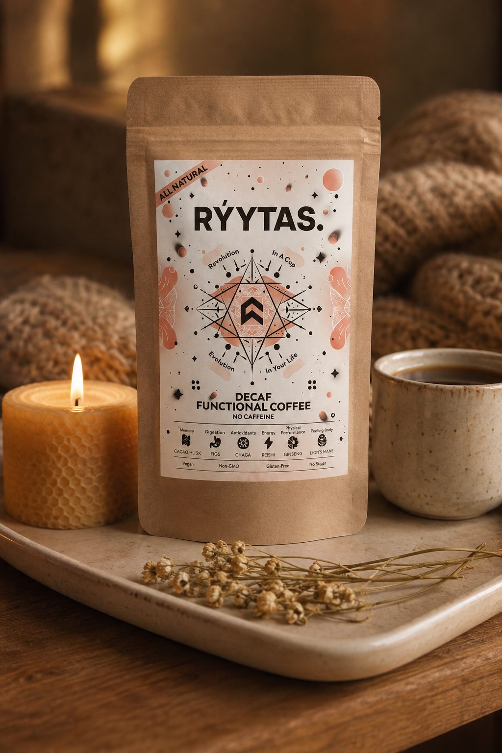 RÝYTAS. De-Caf kofeiinivaba kohv