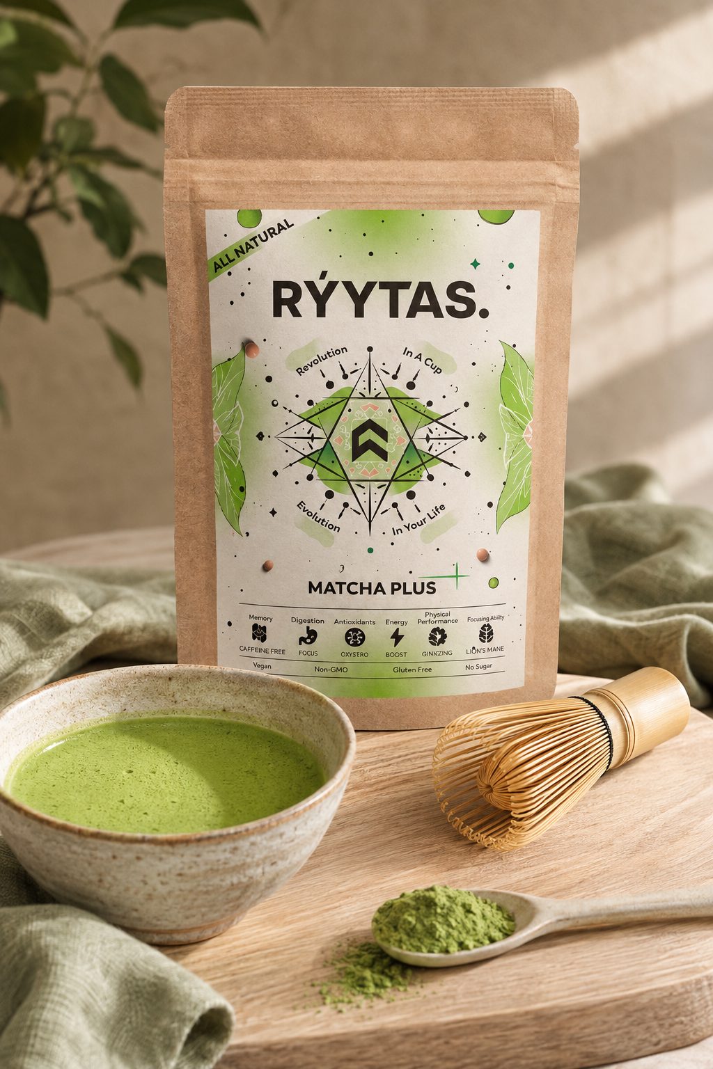 RÝYTAS. Matcha Plus seenetee