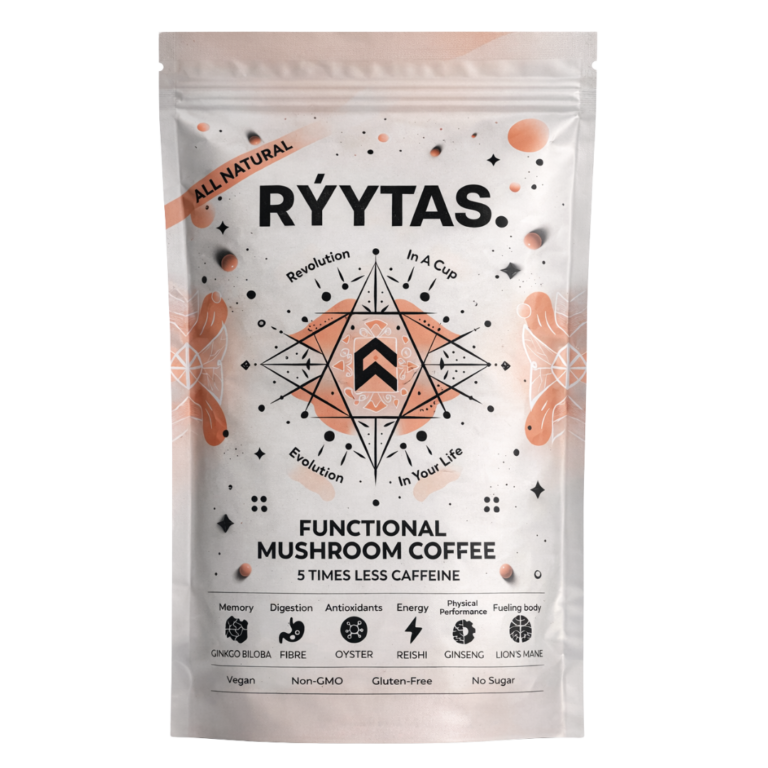 RÝYTAS. Funkcinė grybų kava – energijai ir fokusui