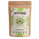 RYYTAS RÝYTAS. Matcha Plus – funkcinė grybų arbata energijai ir fokusui - pakuote, priekinis vaizdas